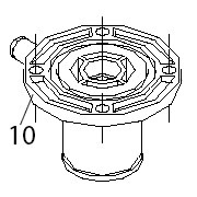 Основание нижнее Fagor ADE-120B Основание нижнее Fagor ADE-120BЗапчасть на деталировке под номером: 10Название запчасти Fagor на английском языке: Bushing ADE-120B.