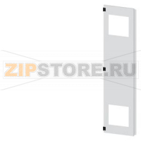 SIVACON, door half, left, with cutout for filter fan, with ventilation openings H: 2000 mm, W: 450 mm, RAL 7035, Protection class 1 Siemens 8MF1070-2UT25-3BA2