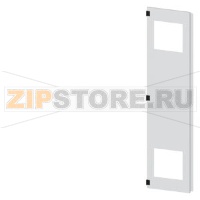 SIVACON, door half, left, with cutout for filter fan, with ventilation openings H: 2000 mm, W: 450 mm, RAL 7035, Protection class 1 Siemens 8MF1070-2UT25-3BA2