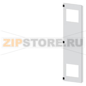 SIVACON, door half, left, with cutout for filter fan, with ventilation openings H: 2000 mm, W: 450 mm, RAL 7035, Protection class 1 Siemens 8MF1070-2UT25-3BA2 