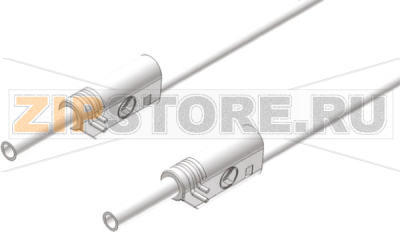 Провод тестовый 0.5 м, 10 A, 1000 В/AC/DC, белый Hirschmann 975695707 