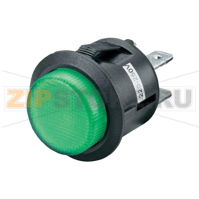 Переключатель клавишный 250 В/AC, 6 А, 1 x вкл/выкл, 1 шт SCI R13-527BL-02GN 