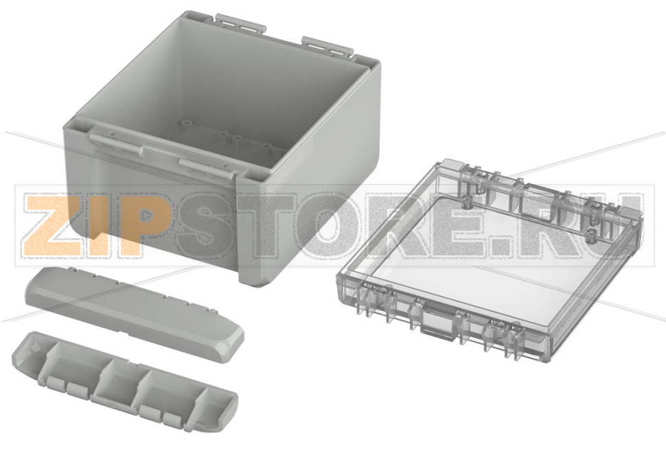 Корпус, 151x125x90 мм, поликарбонат UL 94 V0, прозрачная крышка Bopla B 141309 PC-V0-G 7035 