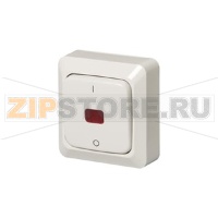 Выключатель двухполюсный, белый ABB 2TKA000137G1