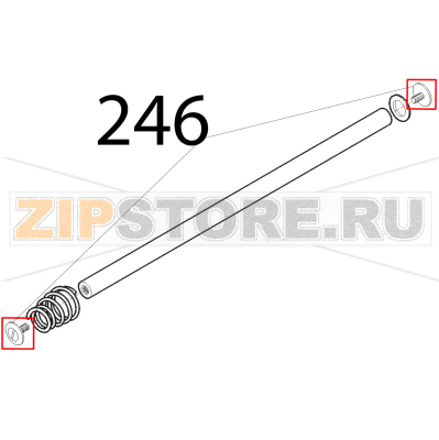 Vite barra tonda Sirman Mirra 300 Vite barra tonda Sirman Mirra 300Запчасть на деталировке под номером: 246