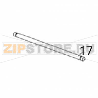 Roller shaft Sato DR308e Roller shaft Sato DR308eЗапчасть на деталировке под номером: 17Название запчасти на английском языке: Roller shaft Sato DR308e.