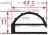 GUARNIZIONE MEZZO BORDO 1800x800 mm