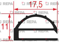 GUARNIZIONE MEZZO BORDO 1800x800 mm