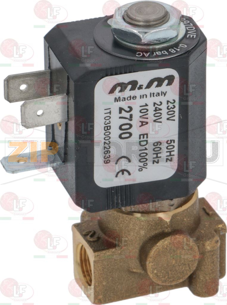 ДВУХХОДОВОЙ ЭЛЕКТРОМАГНИТНЫЙ КЛАПАН M&M 230/240В 50ГЦ 