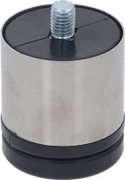 ADJUSTABLE FOOT ST.STEEL/SATINATED H55/6