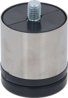 ADJUSTABLE FOOT ST.STEEL/SATINATED H55/6