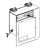 Kit front cover LH (does not include control panel or door hinges) Zebra 110PAX4
