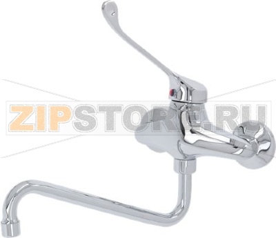 НАСТЕННЫЙ СМЕСИТЕЛЬ С РЫЧАГОМ 200 ММ 