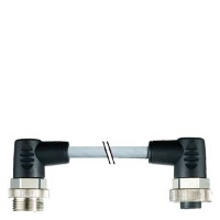 СИЛОВОЙ КАБЕЛЬ  7/8 ДЛЯ 24V, SWITCHED И UNSWITCHED PREASSEMBLED C 2X7/8 BOTH SIDES ANGLED, 1,5MM2 MALE - FEMALE 5 ПОЛ., LENGTH 3,0M Siemens 3RK1902-3NB50