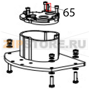 Round pin Hurakan HKN-20SN2V Round pin Hurakan HKN-20SN2VЗапчасть на деталировке под номером: 65