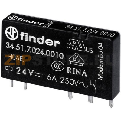 Реле электромагнитное, 24 V (DC), 6 A Finder 34.51.7.024.0310 