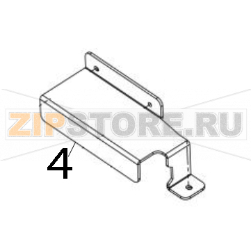 Power bracket (for power supply) TSC MB240 Power bracket (for power supply) TSC MB240Запчасть на деталировке под номером: 4