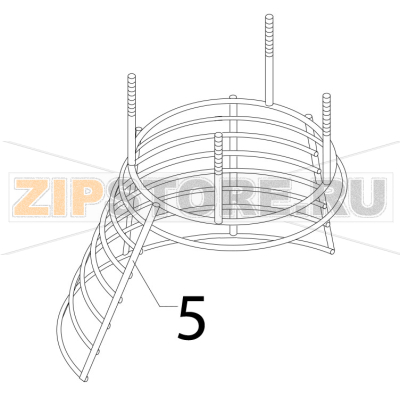Safety grid, reat part Bear Varimixer AR80 VL-1S Safety grid, reat part Bear Varimixer AR80 VL-1SЗапчасть на деталировке под номером: 5