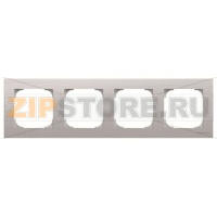 Рамка четырехместная, нержавеющая сталь ABB 2CLA857400A1401