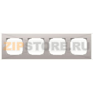 Рамка четырехместная, нержавеющая сталь ABB 2CLA857400A1401 