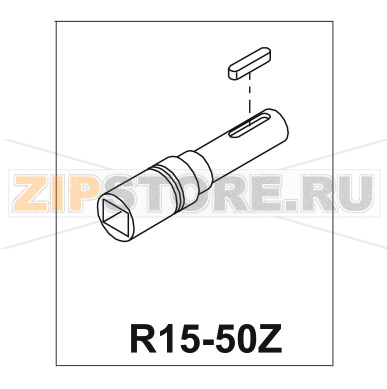Attachment drive shaft assy. Bear Varimixer AR80 VL-1S Attachment drive shaft assy. Bear Varimixer AR80 VL-1SЗапчасть на деталировке под номером: R15-50Z