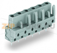 MCS MIDI Classic Розетка под пайку THT; 0.6 x 1.0 mm solder pin; прямые; Шаг контактов 7,5 мм; 15-пол.; серые Wago 232-745/045-000