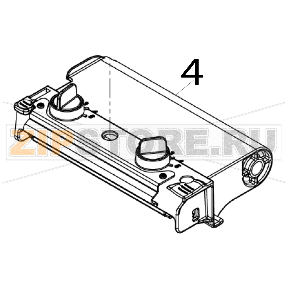 Печатающий механизм (верхняя часть в сборе) TSC ME340 Печатающий механизм (верхняя часть в сборе) TSC ME340Запчасть на деталировке под номером: 4