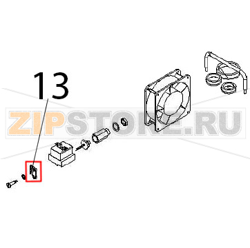 Accomodation Ø: 6 Angelo Po FC1011G Accomodation Ø: 6 Angelo Po FC1011GЗапчасть на деталировке под номером: 13