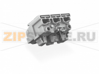 Lighting connector; push-button, external; for Linect®; with direct ground contact; 3-pole; Cod. A; Lighting side: for solid conductors; Inst. side: for all conductor types; max. 2.5 mm; Surrounding air temperature: max 85°C (T85); 2,50 mm; white Wago 2