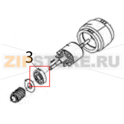 Axle bearing Hurakan HKN-IP10F Axle bearing Hurakan HKN-IP10FЗапчасть на деталировке под номером: 3