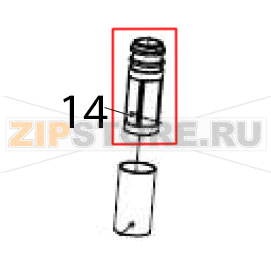 Milk foam nozzle Hurakan HKN-ME709 Milk foam nozzle Hurakan HKN-ME709Запчасть на деталировке под номером: 14