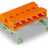 MCS MIDI Classic Штекерная часть электрического соединителя с двумя выводами; DIN-35 rail mounting; Шаг контактов 7,62 мм; 7-пол.; оранжевые Wago 232-587/007-000 - MCS MIDI Classic Штекерная часть электрического соединителя с двумя выводами; DIN-35 rail mounting; Шаг контактов 7,62 мм; 7-пол.; оранжевые Wago 232-587/007-000