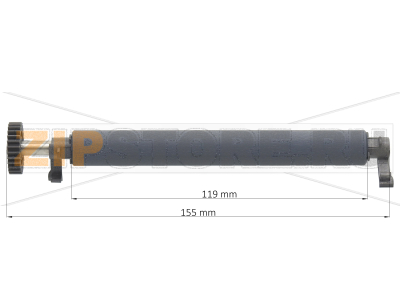 Резиновый ролик Zebra ZD420 (300dpi) Thermal Transfer Резиновый вал Zebra ZD420 (300dpi) Thermal TransferЗапчасть на сборочном чертеже под номером: 16Название запчасти Zebra на английском языке: Platen Roller 300dpi