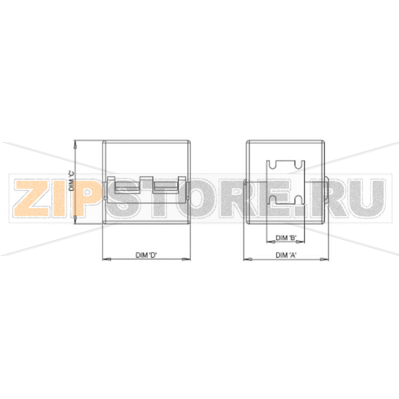 Кольцо ферритовое 275 Ом, Ø: 6.5 мм, 33x20.5x20 мм, 1 шт Richco RKCF-06-A5 