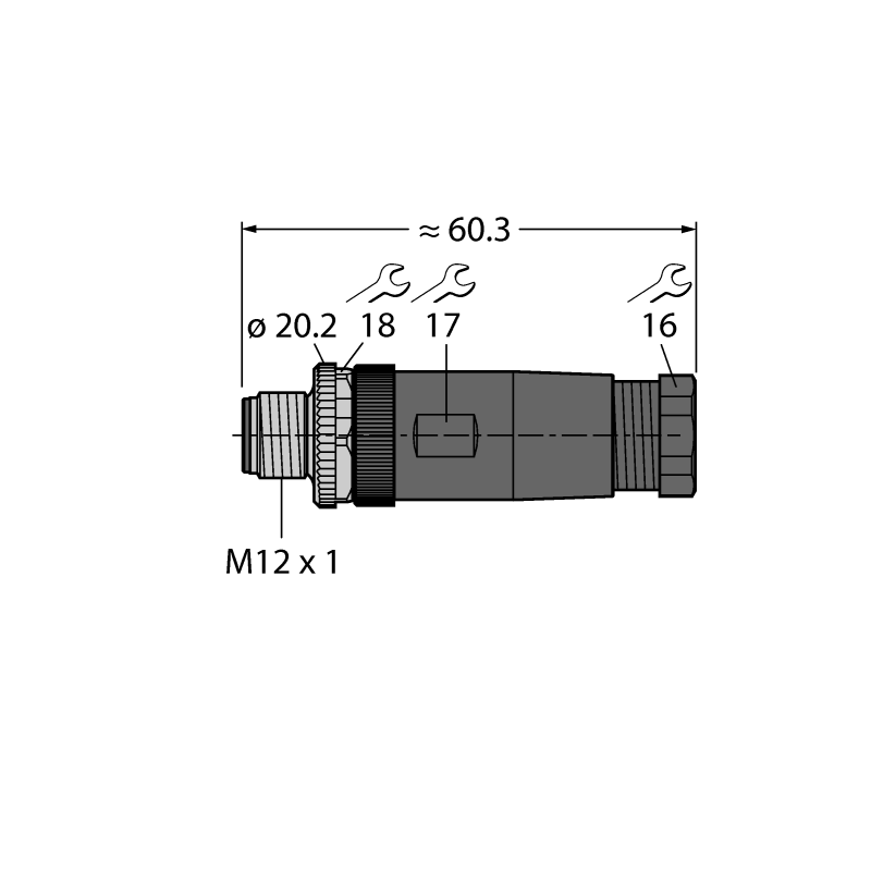 Разъем разборный Turck BS8181-0 