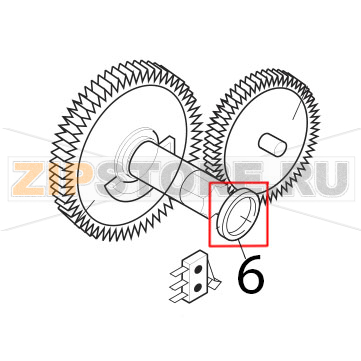 Rondella mylar x motoriduttore Saeco Royal Classic Rondella mylar x motoriduttore Saeco Royal ClassicЗапчасть на деталировке под номером: 6