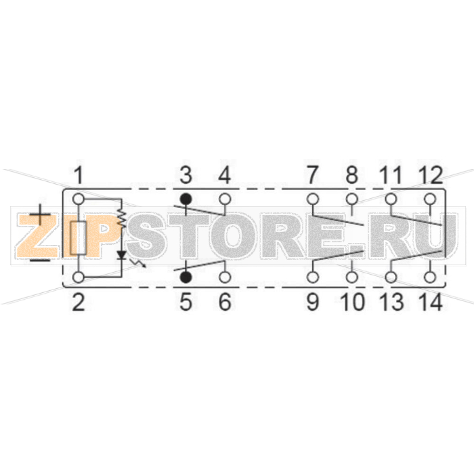 Реле электромагнитное 12 В/DC, 6 А, 1 шт Panasonic SFS4L12 
