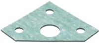 GLASS GASKET 80x80x2 mm