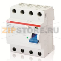 Выключатель дифференциального тока четырехполюсный, F204 B-40/0.5 ABB 2CSF204592R4400