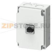 SENTRON Разъединитель 3LD in molded-plastic enclosure , repair and maintenance switch with EMC plate, 6-пол.Iu: 63A, AC23A 400V at 50/60Hz: 22kW, used with frequency converter: AC20 400V at 0-550Hz: 18,5kW, 1NO + 1NC 20-150ms leading,​ molded-plastic enca