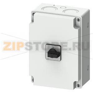 SENTRON Разъединитель 3LD in molded-plastic enclosure , repair and maintenance switch with EMC plate, 6-пол.Iu: 63A, AC23A 400V at 50/60Hz: 22kW, used with frequency converter: AC20 400V at 0-550Hz: 18,5kW, 1NO + 1NC 20-150ms leading,​ molded-plastic enca 