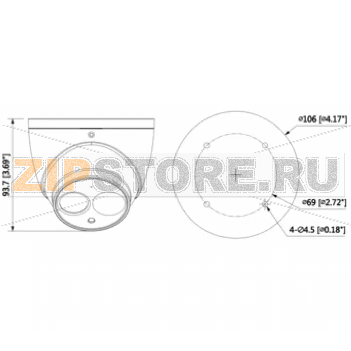 Видеокамера Dahua DH-HAC-HDW1220EMP-A-0280B-S3 