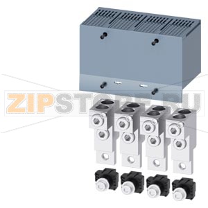 КЛЕММА ДЛЯ КРУГЛОГО ПРОВОДА 2 КАБЕЛЯ 4 ШТ. ПРИНАДЛЕЖНОСТЬ ДЛЯ 3VA2 100/160/250 Siemens 3VA9224-0JC22 