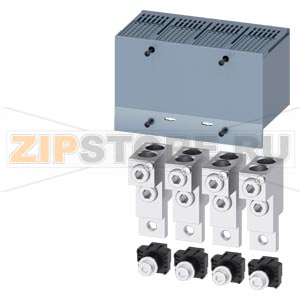 КЛЕММА ДЛЯ КРУГЛОГО ПРОВОДА 2 КАБЕЛЯ 4 ШТ. ПРИНАДЛЕЖНОСТЬ ДЛЯ 3VA2 100/160/250 Siemens 3VA9224-0JC22 