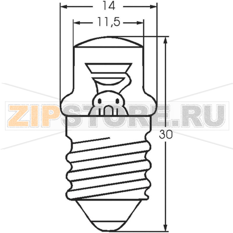 Лампа газоразрядная 230 В, миниатюрная, цоколь: E14, прозрачная, 1 шт Barthelme 00032341 