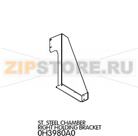 St. Steel chamber right holding bracket Unox XVC 715G St. Steel chamber right holding bracket Unox XVC 715GЗапчасть на деталировке под номером: 18Название запчасти на английском языке: St. Steel chamber right holding bracket Unox XVC 715G