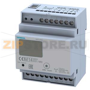 СЧЕТЧИК ЭНЕРГИИ С LCD-ДИСПЛЕЕМ, 3-ФАЗНЫЙ,CT/5A, 2XS0,2 TARIFFS, TRANSFORMER CONNECTION CALIBRATED E.G. BY MID COMMUNICATION CAPABLE Siemens 7KT1542 