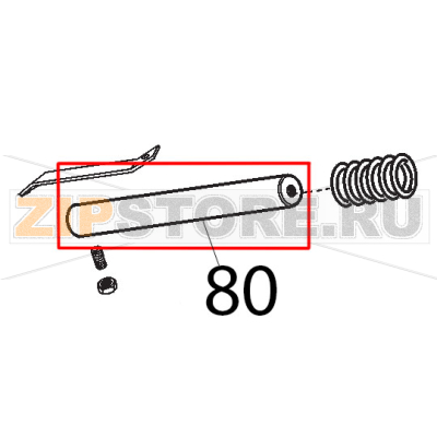 Perno mov. vela MRR D12x122.5 Sirman Mirra 220 Perno mov. vela MRR D12x122.5 Sirman Mirra 220Запчасть на деталировке под номером: 80