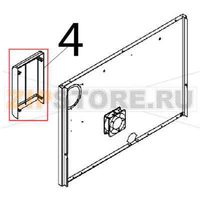 Scatola uscita aria Angelo Po BX61E Scatola uscita aria Angelo Po BX61EЗапчасть на деталировке под номером: 4