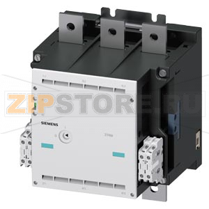 КОНТАКТОР ТИПОРАЗМЕР 14, 3-Х ПОЛЮСНЫЙ AC-3, 450КВТ, 400/380V (1000V) ДОПОЛНИТЕЛЬНЫЙ КОНТАКТ 44 (4НO+4НЗ) УПРАВЛЕНИЕ ПЕРЕМЕННЫМ ТОКОМ AC 500 ДО 600V 50/60ГЦ Siemens 3TF6944-8CS7 
